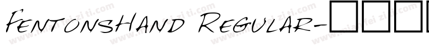 FentonsHand Regular字体转换